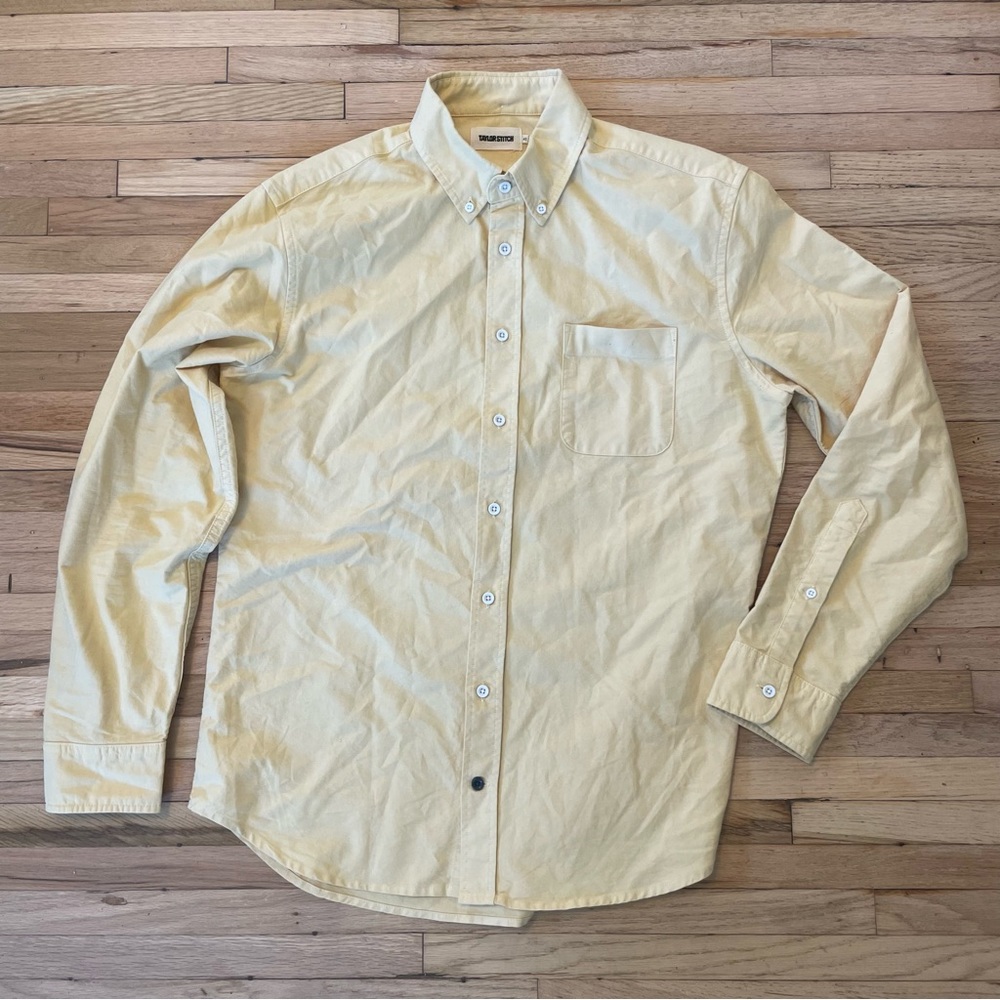 Taylor Stitch Men's Casual Button Down Shirt - Cream